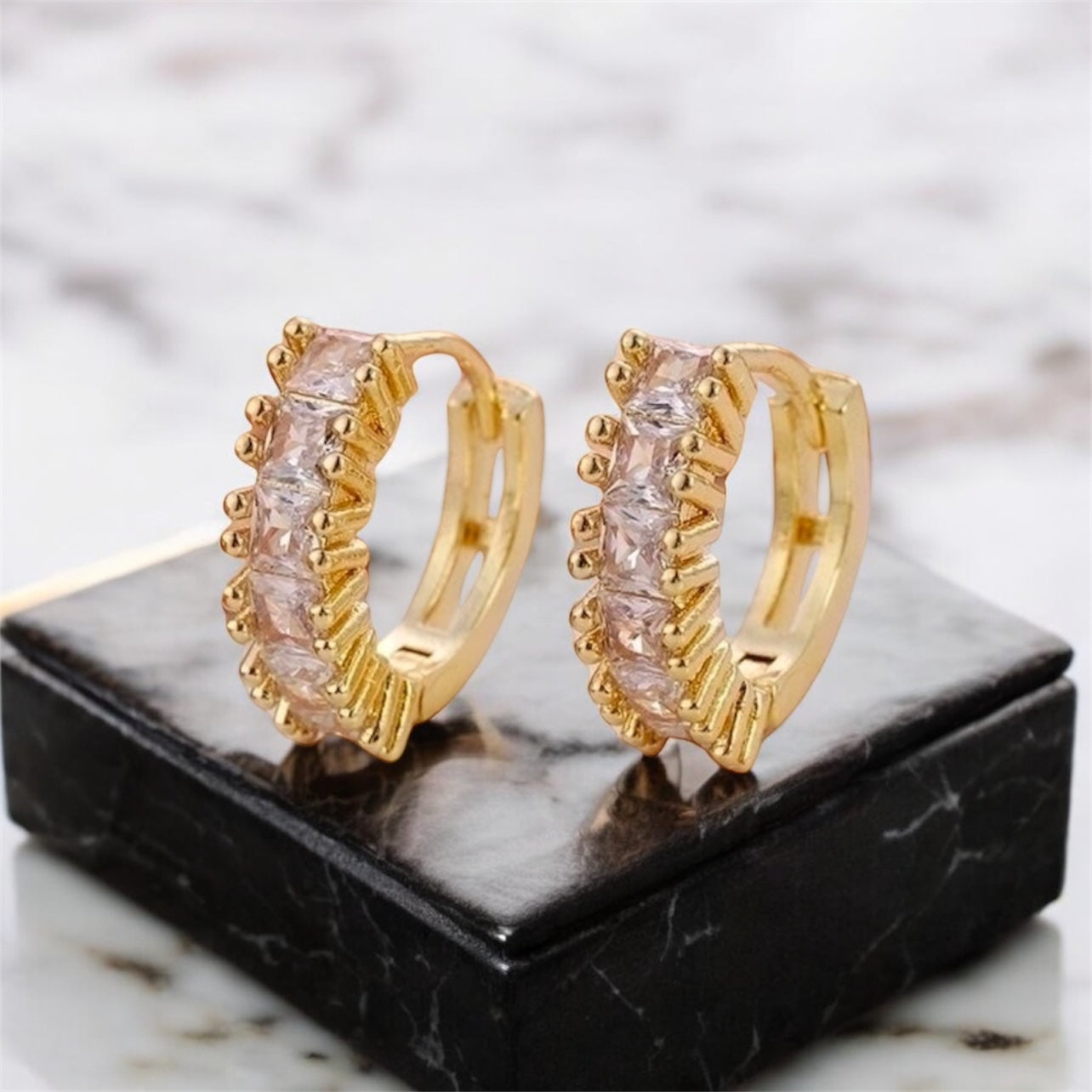 Celeste Band Hoop Earrings