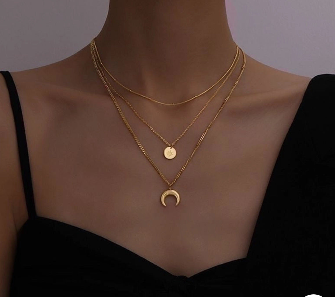 Moonbeam Layered Necklace