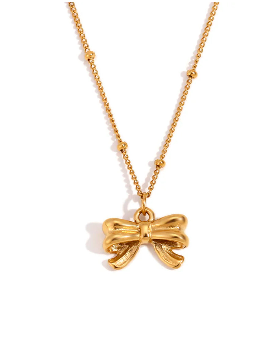 Bow Knot Pendant Necklace