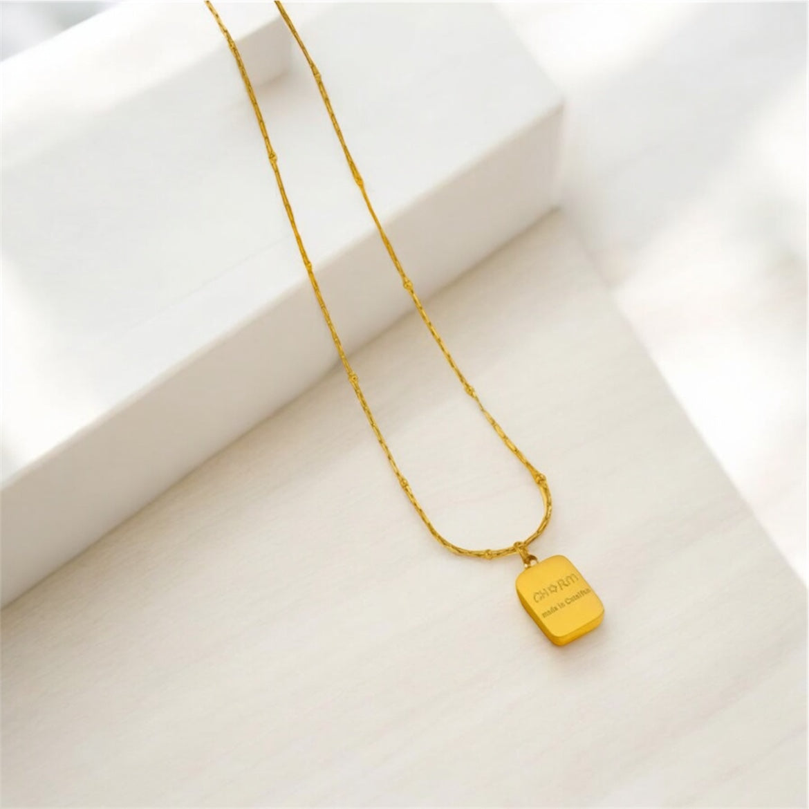 Subtle Shine Pendant Necklace